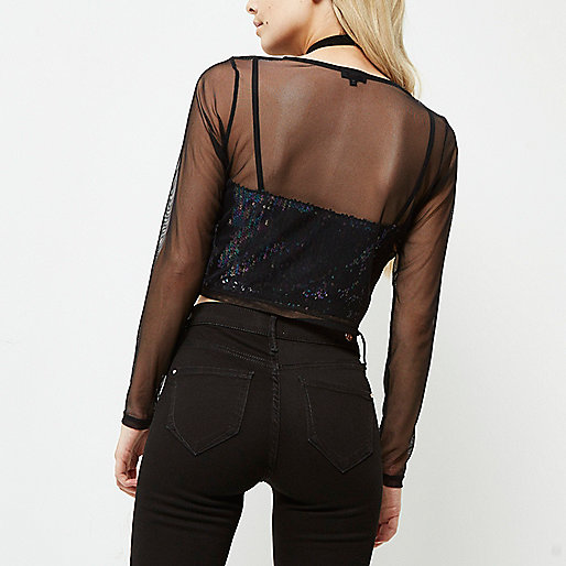 river island pink coat asos,jacques-vertuk Shirt Womens Petite black mesh sequin crop top Tops Sale women river island pink coat asos,jacques-vertuk Shirt Womens Petite black mesh sequin crop top Tops Sale women