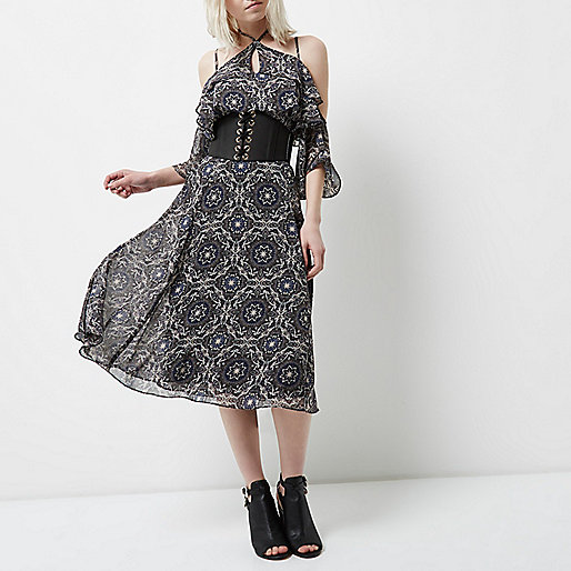 river island bardot midi dress,jacques-vertuk UK Petite black print cold shoulder midi dress women 700893 river island bardot midi dress,jacques-vertuk UK Petite black print cold shoulder midi dress women 700893