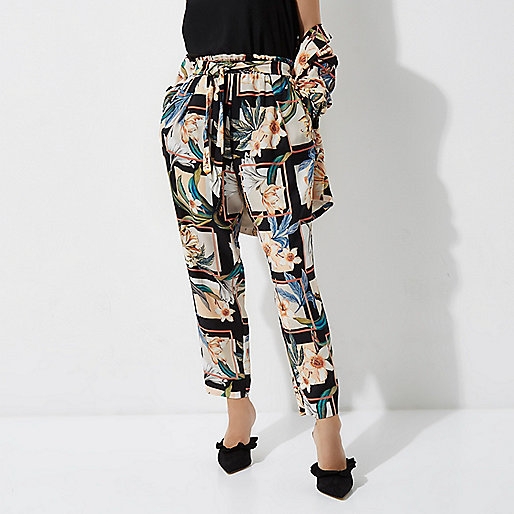 jacques-vertuk Petite green floral print tapered pants 708626 women Trousers Tapered Trousers jacques-vertuk Petite green floral print tapered pants 708626 women Trousers Tapered Trousers