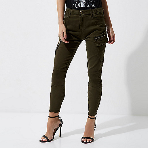 jacques-vertuk Petite khaki green skinny cargo pants 704456 women Trousers Skinny Trousers jacques-vertuk Petite khaki green skinny cargo pants 704456 women Trousers Skinny Trousers