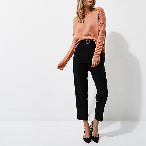 tweed dress river island,R?ver ?sland Pink asymmetric hem knit sweater Sweaters Knitwear women tweed dress river island,R?ver ?sland Pink asymmetric hem knit sweater Sweaters Knitwear women