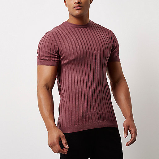 skinny stretch sid river island,jacques-vertuk UK Pink chunky ribbed muscle fit T-shirt men 298904 skinny stretch sid river island,jacques-vertuk UK Pink chunky ribbed muscle fit T-shirt men 298904