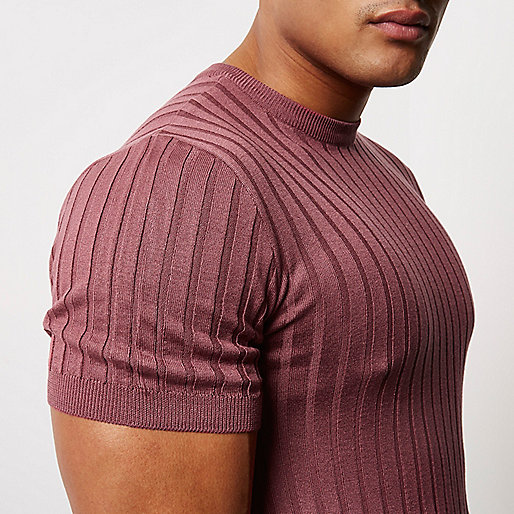 skinny stretch sid river island,jacques-vertuk UK Pink chunky ribbed muscle fit T-shirt men 298904 skinny stretch sid river island,jacques-vertuk UK Pink chunky ribbed muscle fit T-shirt men 298904