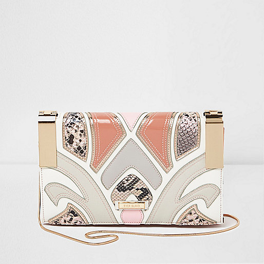jacques-vertuk Pink cutabout snakeskin crossbody clutch bag 706199 women Bags / Purses Clutch Bags jacques-vertuk Pink cutabout snakeskin crossbody clutch bag 706199 women Bags / Purses Clutch Bags