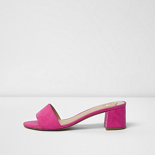 jacques-vertuk Pink faux suede mules 698534 women Shoes / Boots