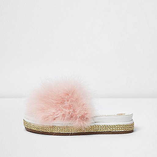 jacques-vertuk Pink feather metallic espadrille sliders 706551 women Shoes / Boots Sandals jacques-vertuk Pink feather metallic espadrille sliders 706551 women Shoes / Boots Sandals