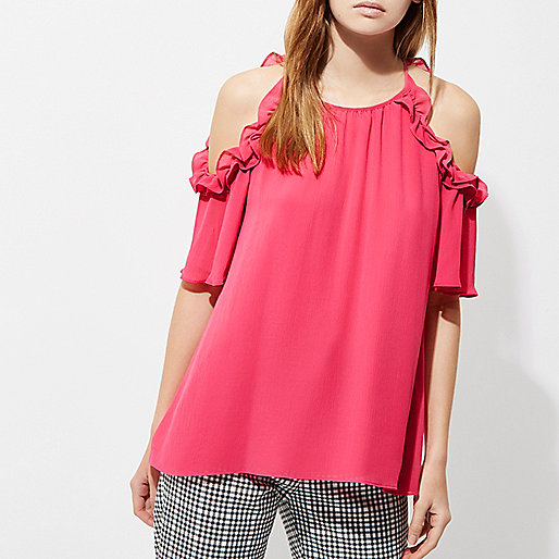 river island multi coloured bag,jacques-vertuk Womens T Shirts Pink frill cold shoulder blouse Bardot / Cold Shoulder Tops Tops women river island multi coloured bag,jacques-vertuk Womens T Shirts Pink frill cold shoulder blouse Bardot / Cold Shoulder Tops Tops women