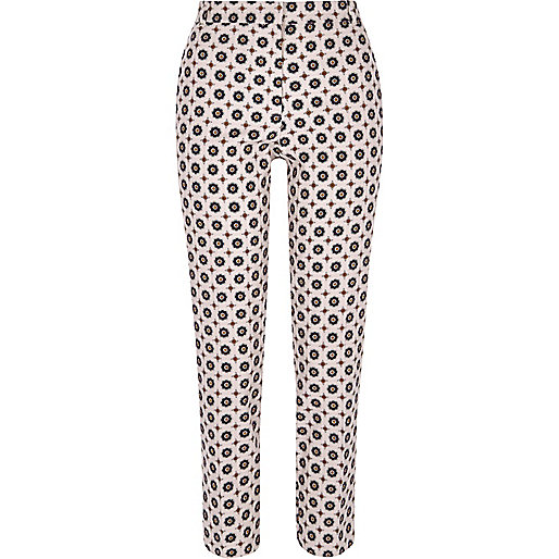 jacques-vertuk Pink geo cigarette pants 706094 women Trousers