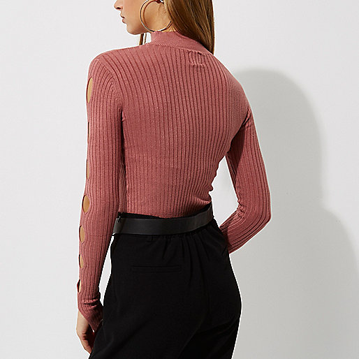 river island womens shoes flats,jacques-vertuk New In Womens Pink rib knit cut out high neck top Knitted Tops Knitwear women river island womens shoes flats,jacques-vertuk New In Womens Pink rib knit cut out high neck top Knitted Tops Knitwear women