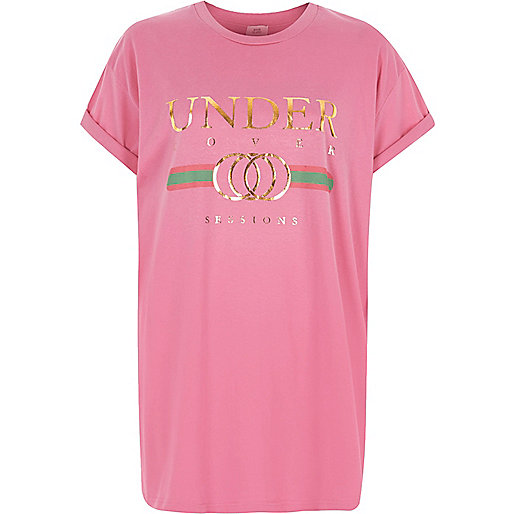 jacques-vertuk Pink ‘undercover’ metallic print T-shirt 707748 women Tops T-Shirts & Vests Print T-Shirts / Vests jacques-vertuk Pink ‘undercover’ metallic print T-shirt 707748 women Tops T-Shirts & Vests Print T-Shirts / Vests
