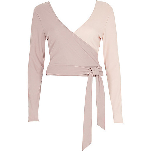 jacques-vertuk Pink wrap tie ballet crop top 706998 women Tops T-Shirts & Vests Plain T-Shirts / Vests jacques-vertuk Pink wrap tie ballet crop top 706998 women Tops T-Shirts & Vests Plain T-Shirts / Vests