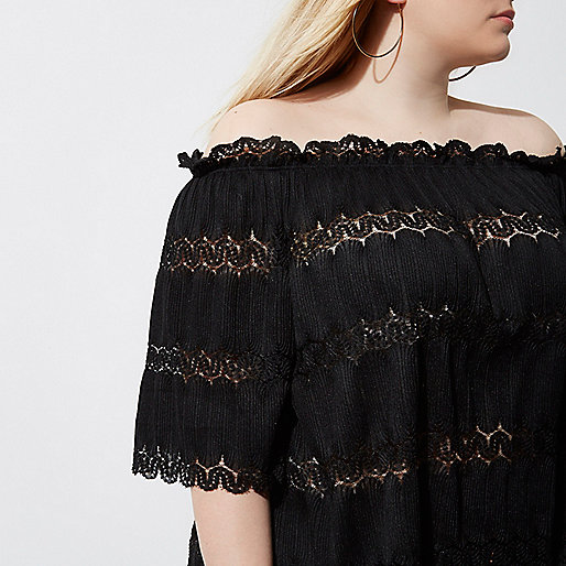 river island midi shirt dress,jacques-vertuk Womens Plus black bardot lace shirred top Bardot / Cold Shoulder Tops Tops women river island midi shirt dress,jacques-vertuk Womens Plus black bardot lace shirred top Bardot / Cold Shoulder Tops Tops women