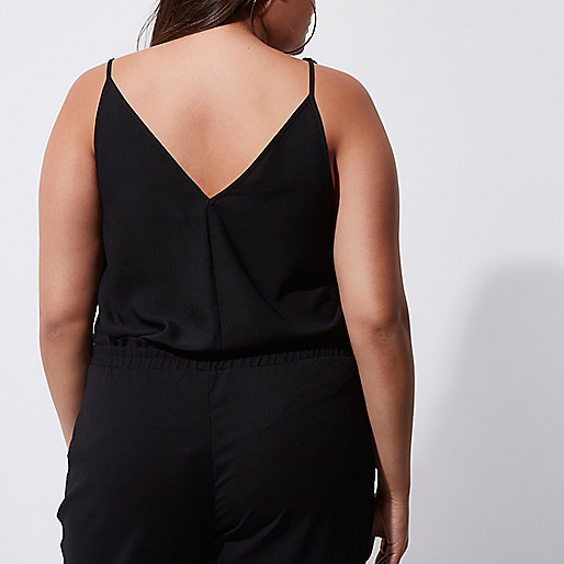 river island union square,jacques-vertuk Shop Plus black shoulder tie cami top women 699655 river island union square,jacques-vertuk Shop Plus black shoulder tie cami top women 699655