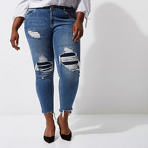 jacques-vertuk Plus blue Alannah ripped relaxed skinny jeans 705830 women Jeans Skinny Jeans jacques-vertuk Plus blue Alannah ripped relaxed skinny jeans 705830 women Jeans Skinny Jeans