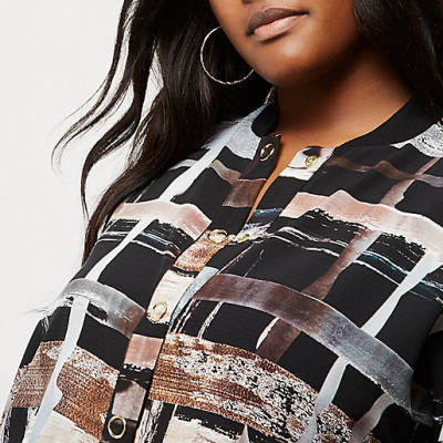next river island jeans,jacques-vertuk Sale Plus brown print shirt women 695695 next river island jeans,jacques-vertuk Sale Plus brown print shirt women 695695