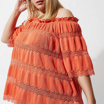 river island blue light,jacques-vertuk Ireland Plus coral orange lace bardot top women 704192 river island blue light,jacques-vertuk Ireland Plus coral orange lace bardot top women 704192