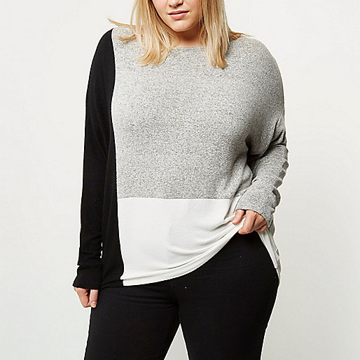 jacques-vertuk Plus grey color block batwing top 696684 women Tops T-Shirts & Vests Plain T-Shirts / Vests jacques-vertuk Plus grey color block batwing top 696684 women Tops T-Shirts & Vests Plain T-Shirts / Vests
