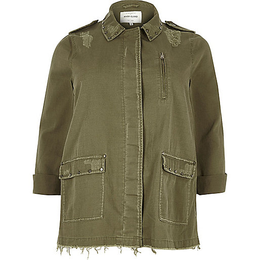mens coats river island sale,Womens Clothes Sale jacques-vertuk Plus khaki green distressed stud army jacket Coats / Jackets Sale women mens coats river island sale,Womens Clothes Sale jacques-vertuk Plus khaki green distressed stud army jacket Coats / Jackets Sale women