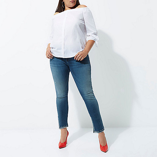 jacques-vertuk Plus mid blue Alannah relaxed skinny jeans 705905 women Jeans Skinny Jeans jacques-vertuk Plus mid blue Alannah relaxed skinny jeans 705905 women Jeans Skinny Jeans