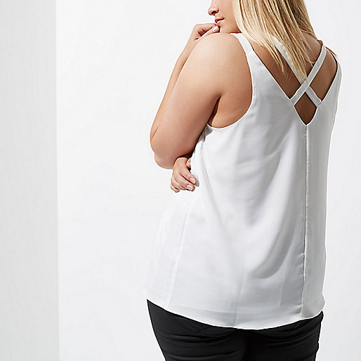 one for all river island,jacques-vertuk South Africa Plus white back double strap cami top women 706847 one for all river island,jacques-vertuk South Africa Plus white back double strap cami top women 706847