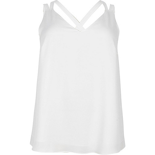 one for all river island,jacques-vertuk South Africa Plus white back double strap cami top women 706847 one for all river island,jacques-vertuk South Africa Plus white back double strap cami top women 706847