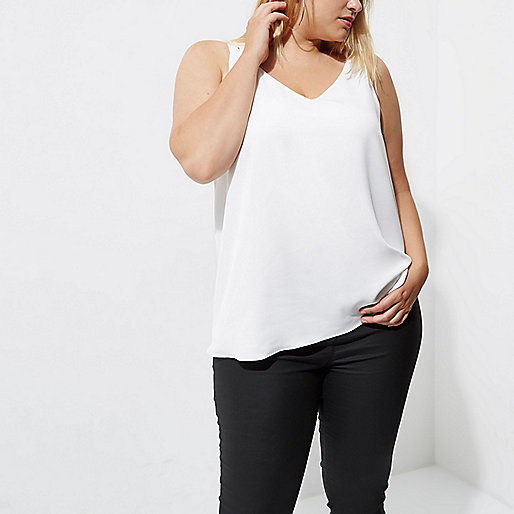 jacques-vertuk Plus white back double strap cami top 706847 women Tops Cami / Sleeveless Tops jacques-vertuk Plus white back double strap cami top 706847 women Tops Cami / Sleeveless Tops