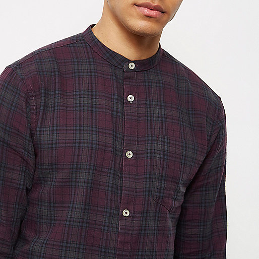 leather jackets river island,jacques-vertuk Online Exclusive Purple casual check grandad shirt Shirts Sale men leather jackets river island,jacques-vertuk Online Exclusive Purple casual check grandad shirt Shirts Sale men