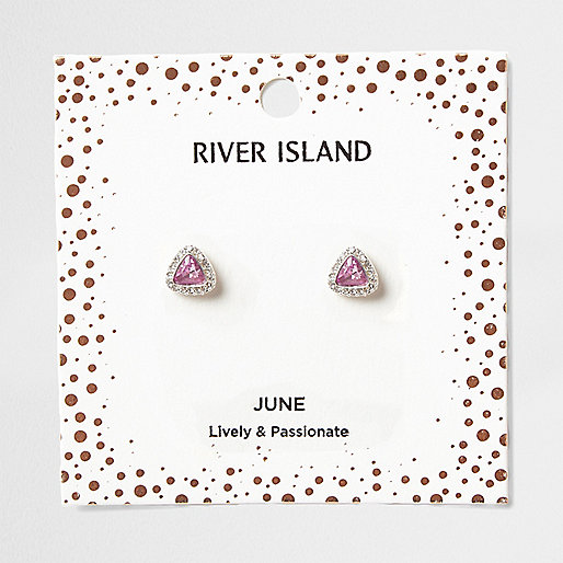 jacques-vertuk Purple gem June birthstone stud earrings 707397 women Jewellery Earrings