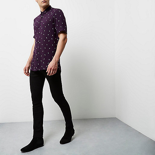 river island paris boujee coat,jacques-vertuk Outlet Purple lightning print casual shirt men 298426 river island paris boujee coat,jacques-vertuk Outlet Purple lightning print casual shirt men 298426