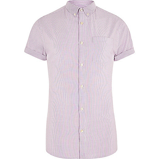jacques-vertuk Purple stripe short sleeve muscle fit shirt 301048 men Shirts Short Sleeve Shirts jacques-vertuk Purple stripe short sleeve muscle fit shirt 301048 men Shirts Short Sleeve Shirts