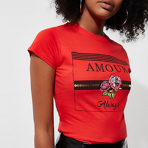 river island petite mom jeans,Where Sells jacques-vertuk Red 'amour' print fitted T-shirt Print T-Shirts / Tanks T-Shirts & Tanks Tops women river island petite mom jeans,Where Sells jacques-vertuk Red 'amour' print fitted T-shirt Print T-Shirts / Tanks T-Shirts & Tanks Tops women