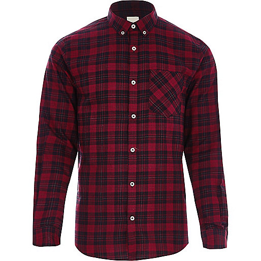 jacques-vertuk Red check long sleeve button-down shirt 302980 men Shirts Long Sleeve Shirts jacques-vertuk Red check long sleeve button-down shirt 302980 men Shirts Long Sleeve Shirts