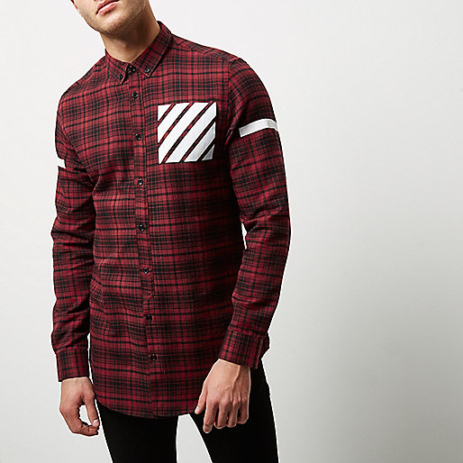 smock dress river island,I jacques-vertuk Red check pocket print longline shirt Shirts Sale men smock dress river island,I jacques-vertuk Red check pocket print longline shirt Shirts Sale men