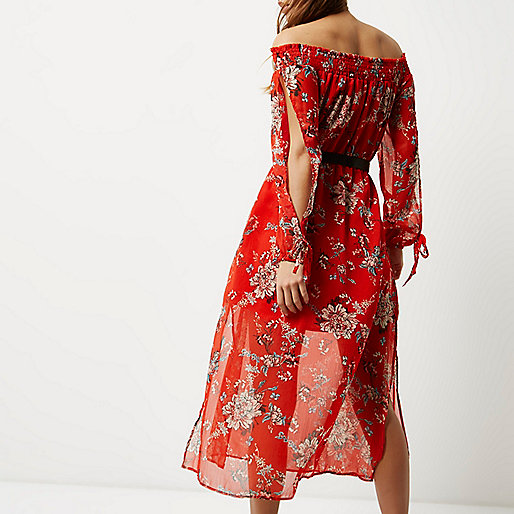 river island feather sleeve dress,jacques-vertuk Outlet Red floral print bardot maxi dress women 693424 river island feather sleeve dress,jacques-vertuk Outlet Red floral print bardot maxi dress women 693424