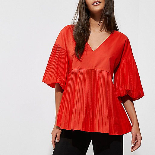 river island checked shirt,jacques-vertuk UK Red pleated V neck puff sleeve top women 705352 river island checked shirt,jacques-vertuk UK Red pleated V neck puff sleeve top women 705352