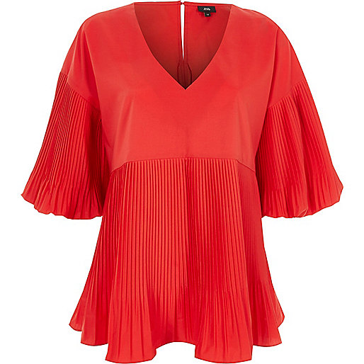 river island checked shirt,jacques-vertuk UK Red pleated V neck puff sleeve top women 705352 river island checked shirt,jacques-vertuk UK Red pleated V neck puff sleeve top women 705352