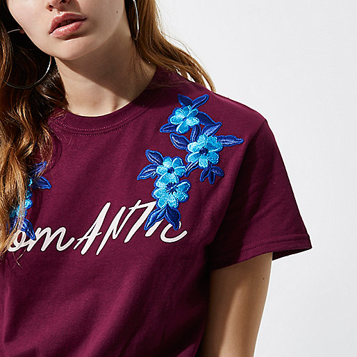 ebay river island sandals,jacques-vertuk London Stores Red 'romantic' applique boyfriend T-shirt Print T-Shirts / Tanks T-Shirts & Tanks Tops women ebay river island sandals,jacques-vertuk London Stores Red 'romantic' applique boyfriend T-shirt Print T-Shirts / Tanks T-Shirts & Tanks Tops women
