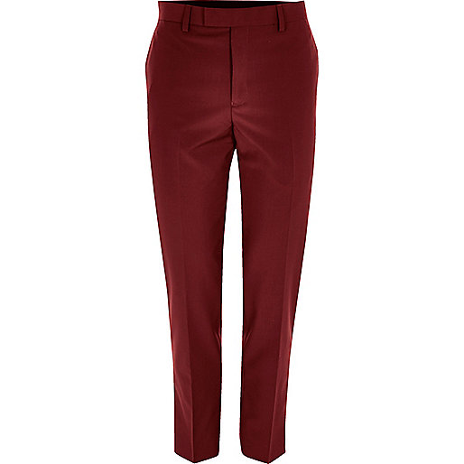 jacques-vertuk Red skinny fit suit pants 299196 men Suits