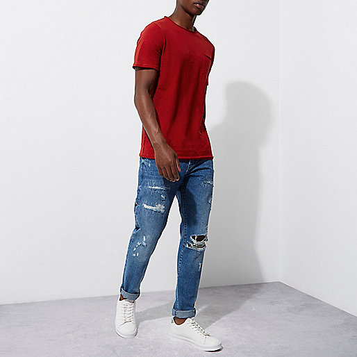 river island merry hill,jacques-vertuk Shopping Website Red slub slim fit pocket T-shirt T-shirts T-Shirts / Tanks men river island merry hill,jacques-vertuk Shopping Website Red slub slim fit pocket T-shirt T-shirts T-Shirts / Tanks men