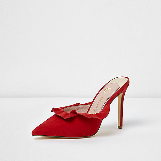 river island wellies,jacques-vertuk Ireland Red suede frill court style mules women 706032 river island wellies,jacques-vertuk Ireland Red suede frill court style mules women 706032