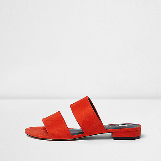 jacques-vertuk Red two strap mules 695759 women Holiday Shop