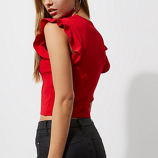 river island flip flops womens,jacques-vertuk Jackets Sale Red V neck frill sleeve knit crop top Knitted Tops Knitwear women river island flip flops womens,jacques-vertuk Jackets Sale Red V neck frill sleeve knit crop top Knitted Tops Knitwear women