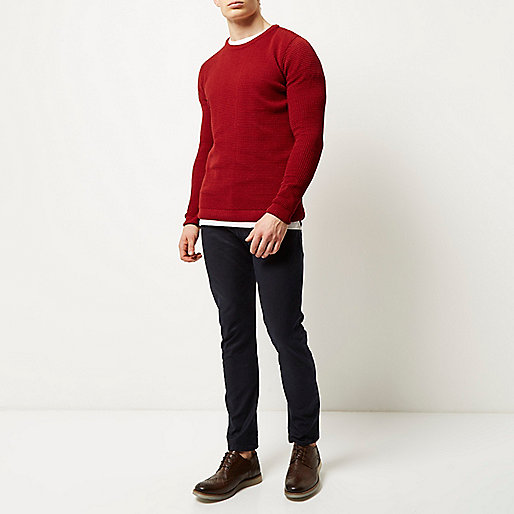 river island red floral dress,Denim Shirt Women jacques-vertuk Red waffle texture sweater Sweaters / Cardigans Sale men river island red floral dress,Denim Shirt Women jacques-vertuk Red waffle texture sweater Sweaters / Cardigans Sale men