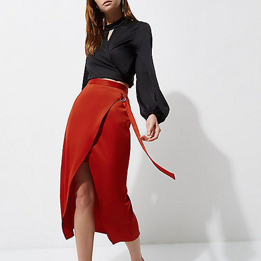 river island black boots,jacques-vertuk Outlet Red wrap front D-ring midi skirt women 707845 river island black boots,jacques-vertuk Outlet Red wrap front D-ring midi skirt women 707845