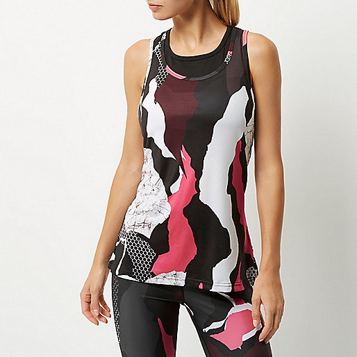 jacques-vertuk RI Active pink print gym tank 687806 women T-Shirts & Vests