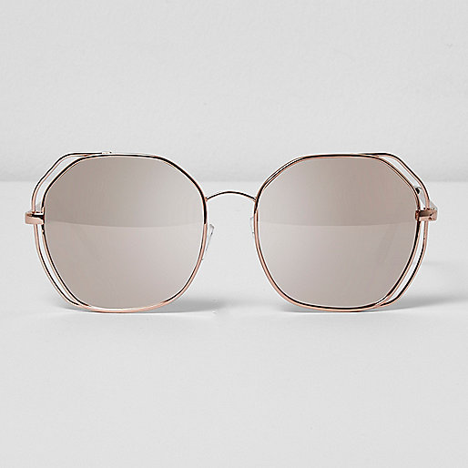 jacques-vertuk Rose gold tone cut out oversized sunglasses 703634 women Sunglasses Oversized Sunglasses jacques-vertuk Rose gold tone cut out oversized sunglasses 703634 women Sunglasses Oversized Sunglasses