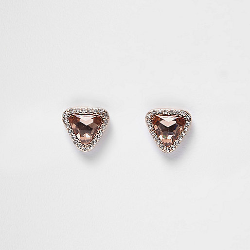jacques-vertuk Rose gold tone gem rhinestone stud earrings 697403 women Jewellery Earrings jacques-vertuk Rose gold tone gem rhinestone stud earrings 697403 women Jewellery Earrings