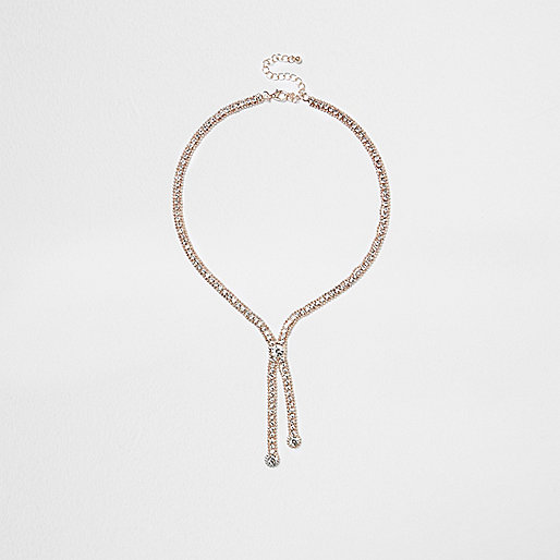 jacques-vertuk Rose gold tone rhinestone drop necklace 704829 women Jewellery Necklaces jacques-vertuk Rose gold tone rhinestone drop necklace 704829 women Jewellery Necklaces