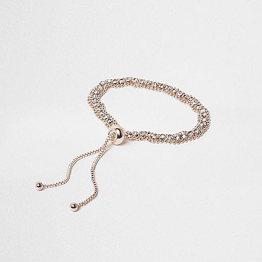 jacques-vertuk Rose gold tone rhinestone lariat bracelet 701448 women Jewellery Bracelets jacques-vertuk Rose gold tone rhinestone lariat bracelet 701448 women Jewellery Bracelets