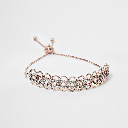 jacques-vertuk Rose gold tone scallop rhinestone bracelet 708443 women Jewellery Bracelets jacques-vertuk Rose gold tone scallop rhinestone bracelet 708443 women Jewellery Bracelets